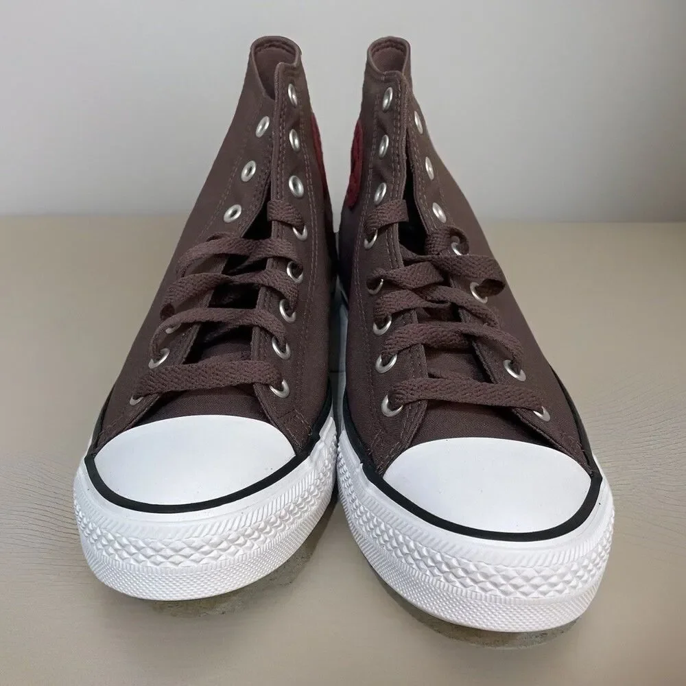 Converse CTAS High Top Shoes Sneakers A12710F Park Red Suede Mens Size 10 New